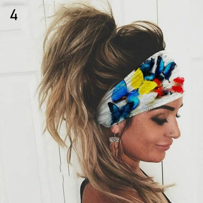 10 Styles Women Stretch Wide Headwrap Sports Running Bandage Hair Bands Yoga Fitness Turban Elastic Headband Cotton Headwear