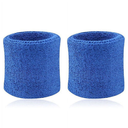 1Pair Wrist Bands - Sweat Bands Wristbands for Working Out - Soft Moisture Absorbent Cotton Terry Cloth Sweatbands for Women %26 Men