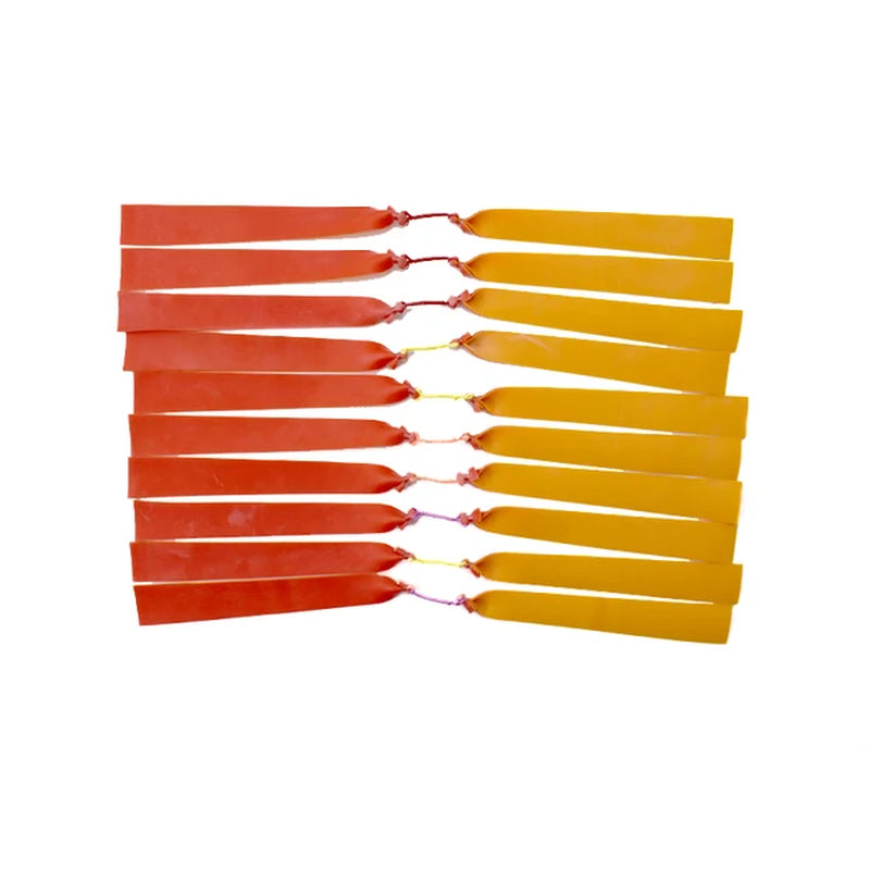 3/6/10 Pcs Hunting Slingshot Flat Rubber Bands Use for Fishing Shooting Natural Rubber Flat Leather Outdoor Fishing Accessories