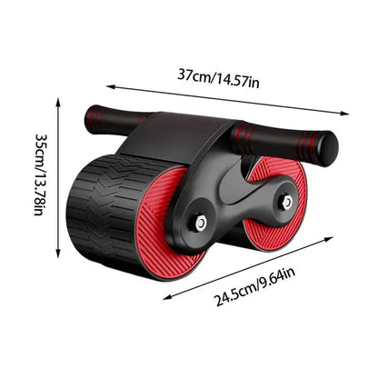 Fitness Abdominal Wheel Automatic Rebound Ab Roller Gym Ab Wheel Gymnastic Wheel for Core Abdominal Exercise Workout Equipment