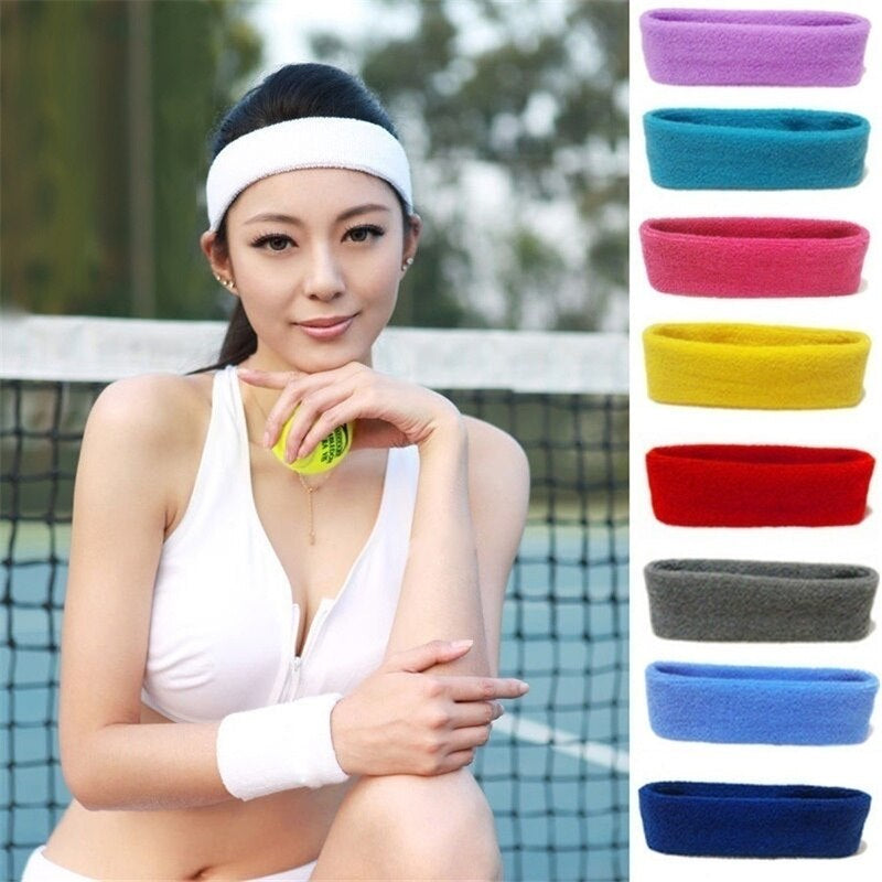 1Pc Women/Men Headband Sports Yoga Fitness Stretch Sweat Sweatband Hair Band Elasticity Headband Headwear Sports Safety