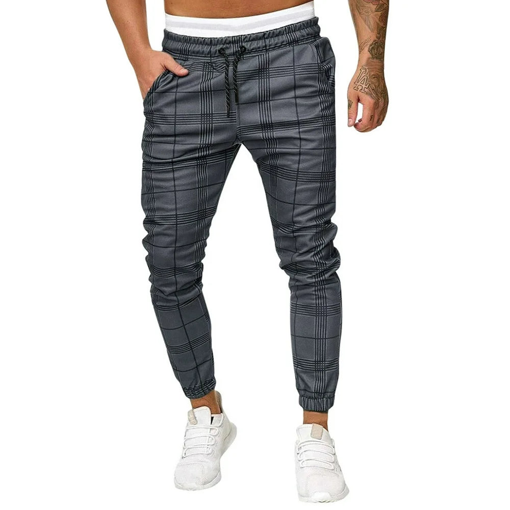 Men Lightweight Sweatpants for Jogging Running Relaxed Exercise Gym Workout Trendy Solid Tapered Athletic Sweatpants Elastic Waist Slim Jogger Pants Drawstring Dark Gray M