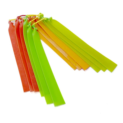 3/6/10 Pcs Hunting Slingshot Flat Rubber Bands Use for Fishing Shooting Natural Rubber Flat Leather Outdoor Fishing Accessories