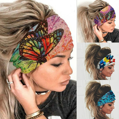 10 Styles Women Stretch Wide Headwrap Sports Running Bandage Hair Bands Yoga Fitness Turban Elastic Headband Cotton Headwear