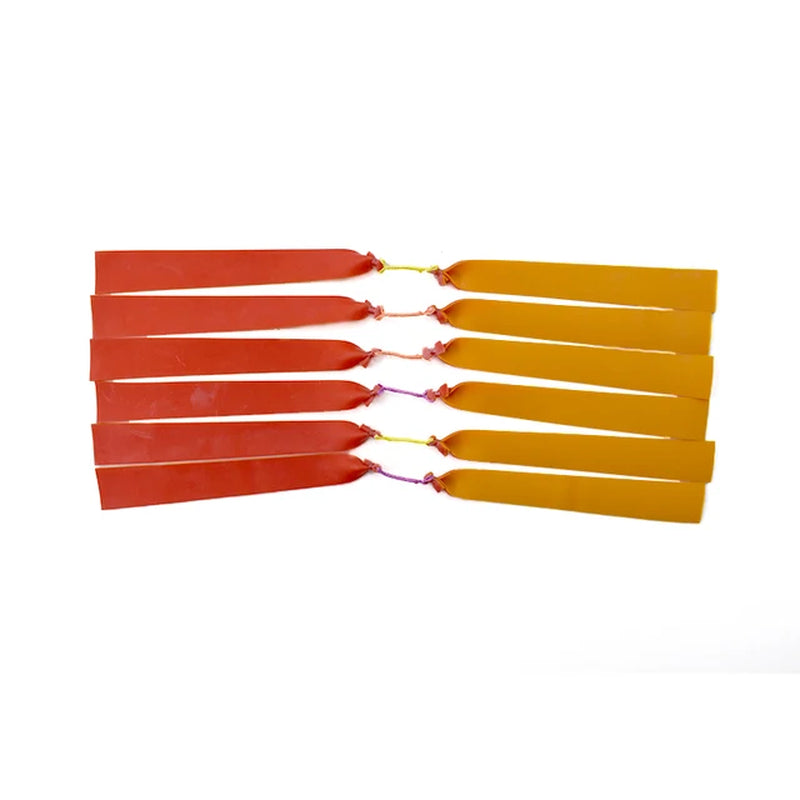 3/6/10 Pcs Hunting Slingshot Flat Rubber Bands Use for Fishing Shooting Natural Rubber Flat Leather Outdoor Fishing Accessories