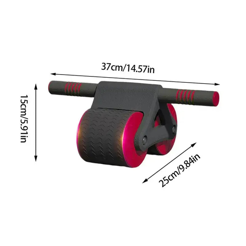 Fitness Abdominal Wheel Automatic Rebound Ab Roller Gym Ab Wheel Gymnastic Wheel for Core Abdominal Exercise Workout Equipment