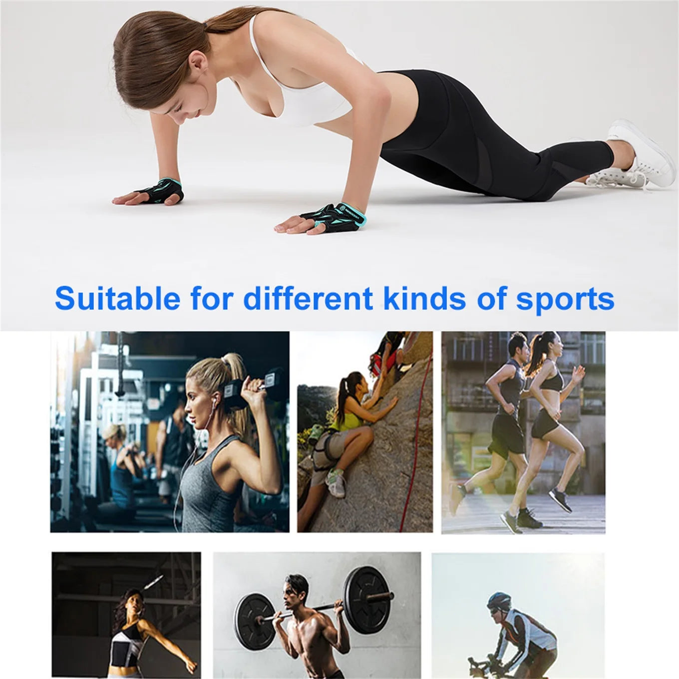 2023 Gym Gloves for Men Women Weight Lifting Half Finger Breathable anti Slip Training Fitness Workout Gloves