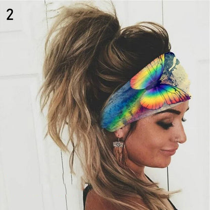 10 Styles Women Stretch Wide Headwrap Sports Running Bandage Hair Bands Yoga Fitness Turban Elastic Headband Cotton Headwear