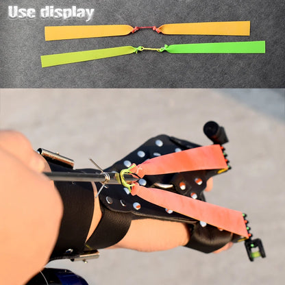 3/6/10 Pcs Hunting Slingshot Flat Rubber Bands Use for Fishing Shooting Natural Rubber Flat Leather Outdoor Fishing Accessories
